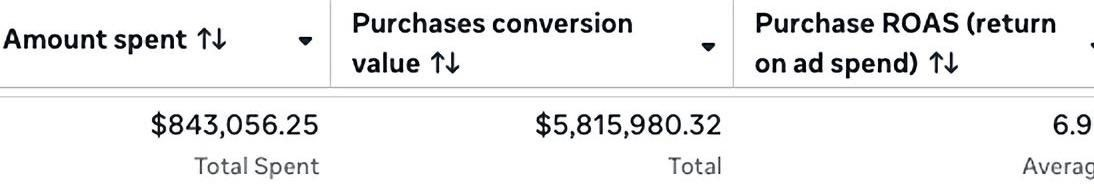 Meta e-commerce results